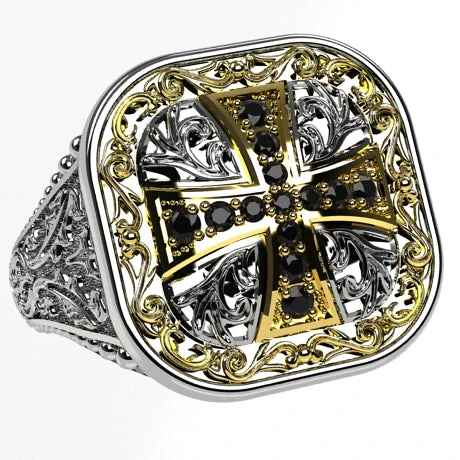 Bague Croix De Malte 6 Bague Croix De Malte – Image 4