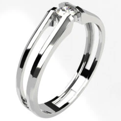 Bague Diamant Solitaire Moderne -Vivalatina Boutiqe baguediamantsolitairemoderneorblanc18carats 2