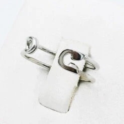 Bague Épingle à Nourrice En Or -Vivalatina Boutiqe bagueepingleenorblanc18carats 3