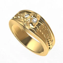 Bague Memento Mori 25 Bague Memento Mori -Vivalatina Boutiqe baguemementomoriorjaune