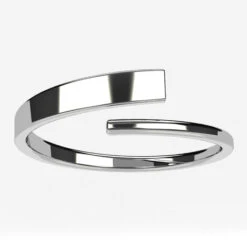 Bague Simple En Or 22 Bague Simple En Or -Vivalatina Boutiqe baguesimpleenorblanc18carats 5