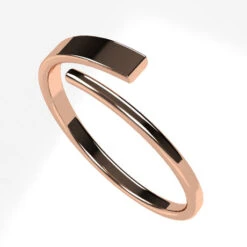 Bague Simple En Or 24 Bague Simple En Or -Vivalatina Boutiqe baguesimpleorrose18carats 2