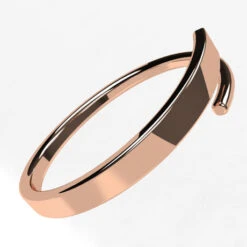 Bague Simple En Or 25 Bague Simple En Or -Vivalatina Boutiqe baguesimpleorrose18carats 3