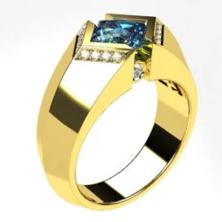 Bague Tank 17 Bague Tank -Vivalatina Boutiqe baguetankorjaune18carats3