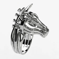 Bague Cheval En Argent 19 Bague Cheval En Argent -Vivalatina Boutiqe baguetetedechevalargent