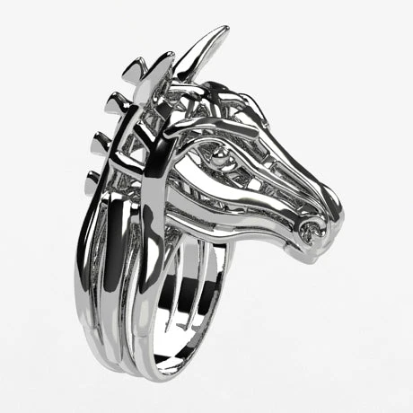 Bague Cheval En Argent 5 Bague Cheval En Argent – Image 3