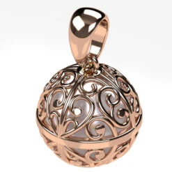 Bola De Grossesse En Or 18 Bola De Grossesse En Or -Vivalatina Boutiqe boladegrossesseorrose18carats2