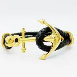 Bracelet Ancre De Marine Pour Homme -Vivalatina Boutiqe bracelet ancre marine homme or 5