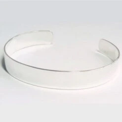 Bracelet De Bras Lisse En Argent Pour Femme