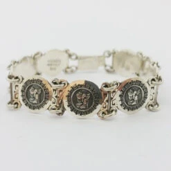 Bracelet Ethnique Maya En Argent