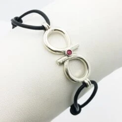 Bracelet Infini Pour Homme Personnalisable -Vivalatina Boutiqe bracelet infini rubis 1