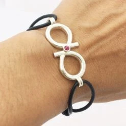 Bracelet Infini Pour Homme Personnalisable -Vivalatina Boutiqe bracelet infini rubis 4