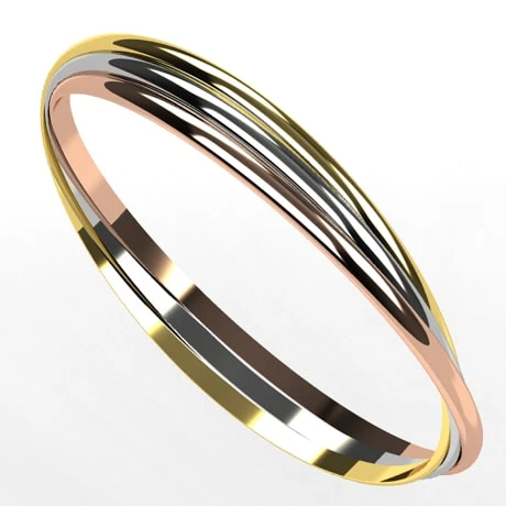 Bracelet Jonc 3 Ors 6 Bracelet Jonc 3 Ors – Image 4