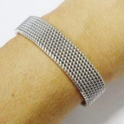Bracelet Maille Milanaise En Argent -Vivalatina Boutiqe bracelet maill milanaise 10