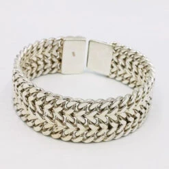 Gros Bracelet Argent Pour Femme -Vivalatina Boutiqe bracelet maille gourmette triple 6