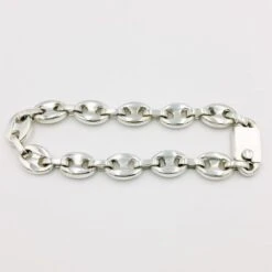 Bracelet Graine De Café Pour Homme -Vivalatina Boutiqe bracelet maille grain de cafe pour homme en argent 1 Copy