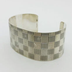 Bracelet Manchette Large Pour Femme En Argent