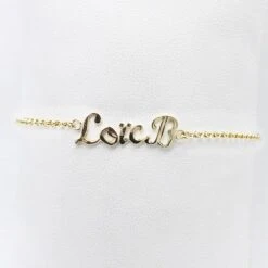 Bracelet Prénom En Or -Vivalatina Boutiqe bracelet prenom or personnalise 11