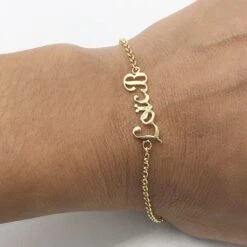 Bracelet Prénom En Or -Vivalatina Boutiqe bracelet prenom or personnalise 17