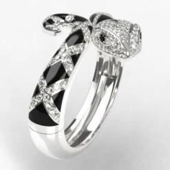 Bracelet Serpent En Argent Pour Femme -Vivalatina Boutiqe bracelet serpent argent 3 Copy