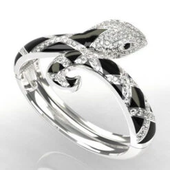 Bracelet Serpent En Argent Pour Femme -Vivalatina Boutiqe bracelet serpent argent 4 Copy