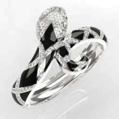 Bracelet Serpent En Argent Pour Femme -Vivalatina Boutiqe bracelet serpent argent 5 Copy