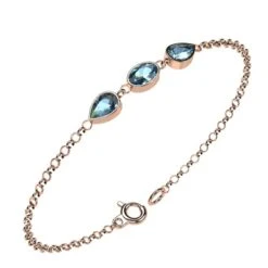 Bracelet Pierre De Topaze Bleue Pour Femme -Vivalatina Boutiqe bracelet topaze 7