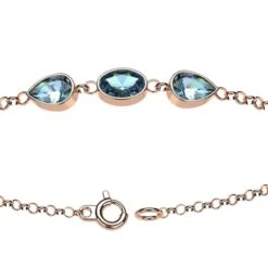 Bracelet Pierre De Topaze Bleue Pour Femme -Vivalatina Boutiqe bracelet topaze 8