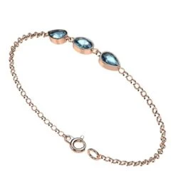 Bracelet Pierre De Topaze Bleue Pour Femme -Vivalatina Boutiqe bracelet topaze 9