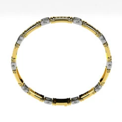 Gros Bracelet En Or 18 Carats Et Diamants Pour Homme -Vivalatina Boutiqe braceletdiamanthommeor18carats 3