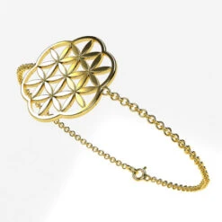 Bracelet Fleur De Vie En Or -Vivalatina Boutiqe braceletfleurdevieorjaune18carats 1