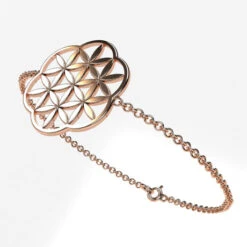 Bracelet Fleur De Vie En Or -Vivalatina Boutiqe braceletfleurdevieorrose18carats 1