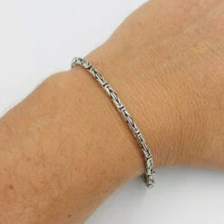Bracelet Maille Balinaise En Argent Massif -Vivalatina Boutiqe braceletmaillebalinaise 3