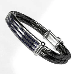 Bracelet Saphir Bleu Pour Homme