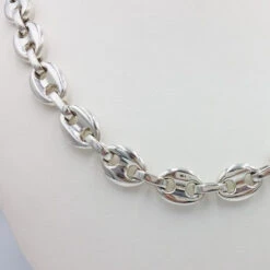 Chaîne Graine De Café Pour Homme -Vivalatina Boutiqe chaine grain de cafe argent pour homme