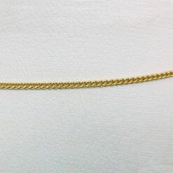 Collier Lapis Lazuli Or -Vivalatina Boutiqe chaine maille gourmette plate en or jaune 18 carats