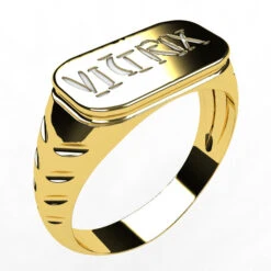 Chevalière Romaine Pour Homme Antique -Vivalatina Boutiqe chevaliere antique romaine or jaune 18 carats 2