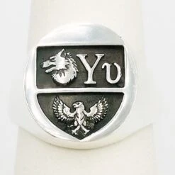 Chevalière Armoiries -Vivalatina Boutiqe chevaliere armoiries argent 2