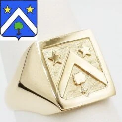 Chevalière Armoiries -Vivalatina Boutiqe chevaliere armoiries en or 4