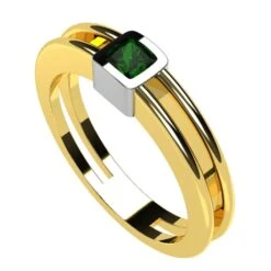 Chevalière Émeraude En Or 31 Chevalière Émeraude En Or -Vivalatina Boutiqe chevaliere emeraude princess 10