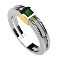 Chevalière Émeraude En Or 26 Chevalière Émeraude En Or -Vivalatina Boutiqe chevaliere emeraude princess 5