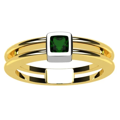 Chevalière Émeraude En Or 8 Chevalière Émeraude En Or – Image 6