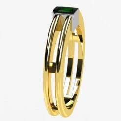 Chevalière Émeraude En Or 28 Chevalière Émeraude En Or -Vivalatina Boutiqe chevaliere emeraude princess 7