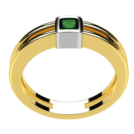 Chevalière Émeraude En Or 10 Chevalière Émeraude En Or – Image 8