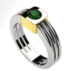 Chevalière Émeraude En Or 41 Chevalière Émeraude En Or -Vivalatina Boutiqe chevaliere emeraude ronde 10