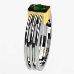 Chevalière Émeraude En Or 33 Chevalière Émeraude En Or -Vivalatina Boutiqe chevaliere emeraude ronde 2