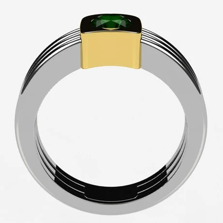 Chevalière Émeraude En Or 15 Chevalière Émeraude En Or – Image 13