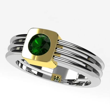 Chevalière Émeraude En Or 16 Chevalière Émeraude En Or – Image 14