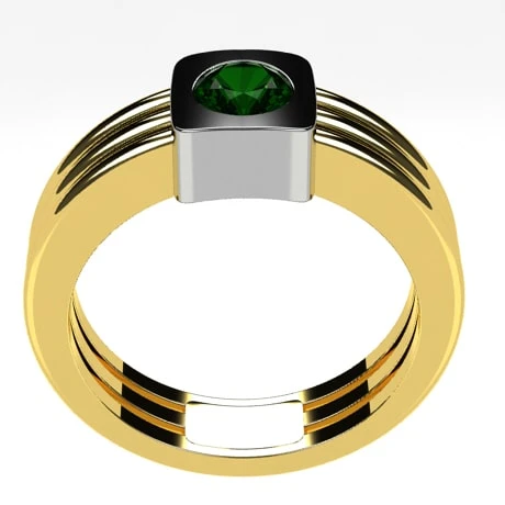 Chevalière Émeraude En Or 17 Chevalière Émeraude En Or – Image 15