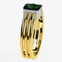 Chevalière Émeraude En Or 37 Chevalière Émeraude En Or -Vivalatina Boutiqe chevaliere emeraude ronde 6